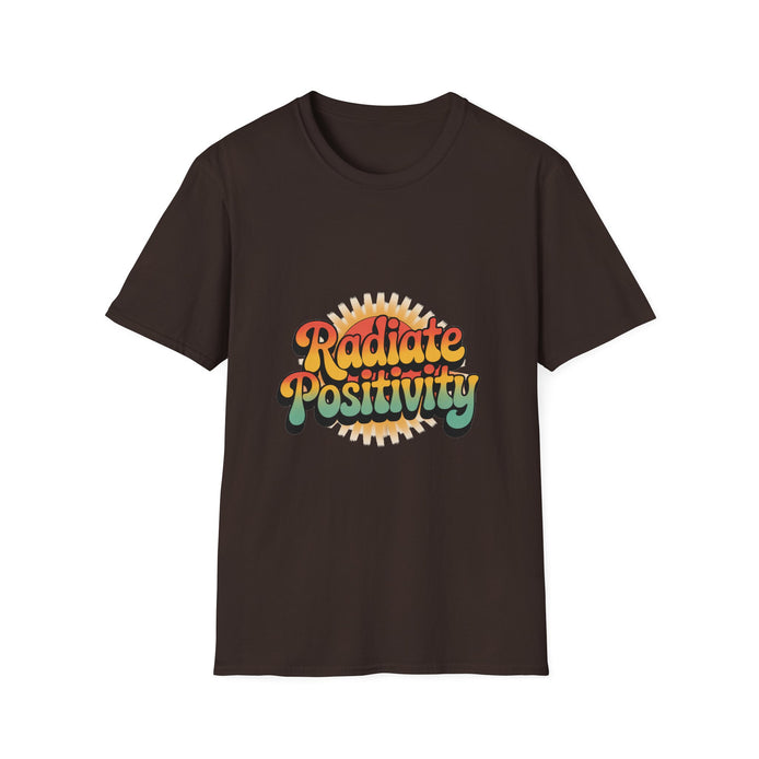 Radiate Positivity Unisex Softstyle T-Shirt - Feel Good Vibes