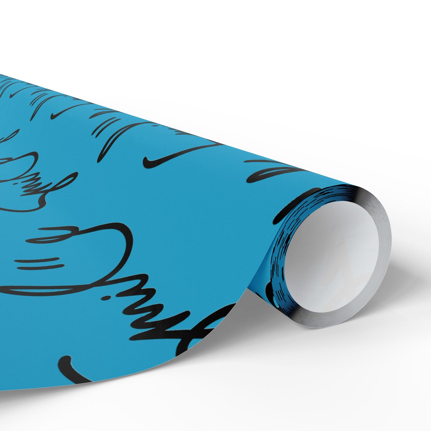 Turquoise Smile Stylish Gift Wrapping Paper for Any Occasion