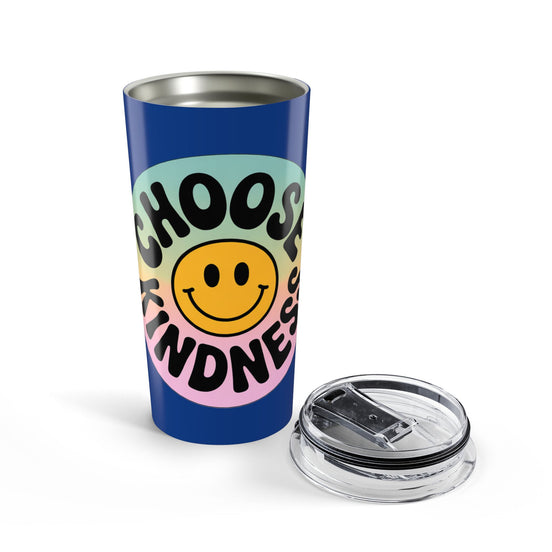 Dark Blue Choose Kindness Tumblers – 20oz Travel Mugs for Positive Vibes