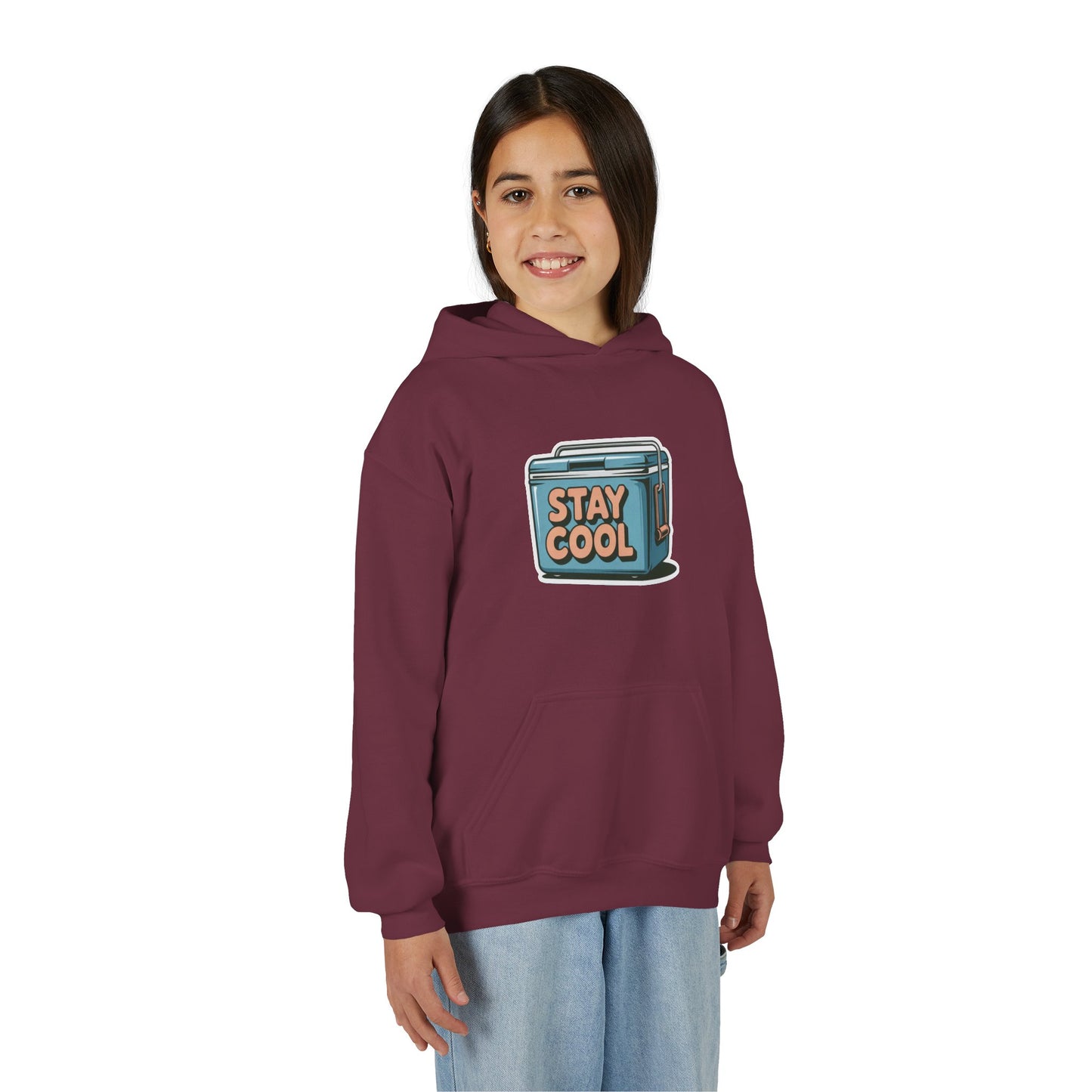 Youth Hooded Sweatshirt - Stay Cool Graphic