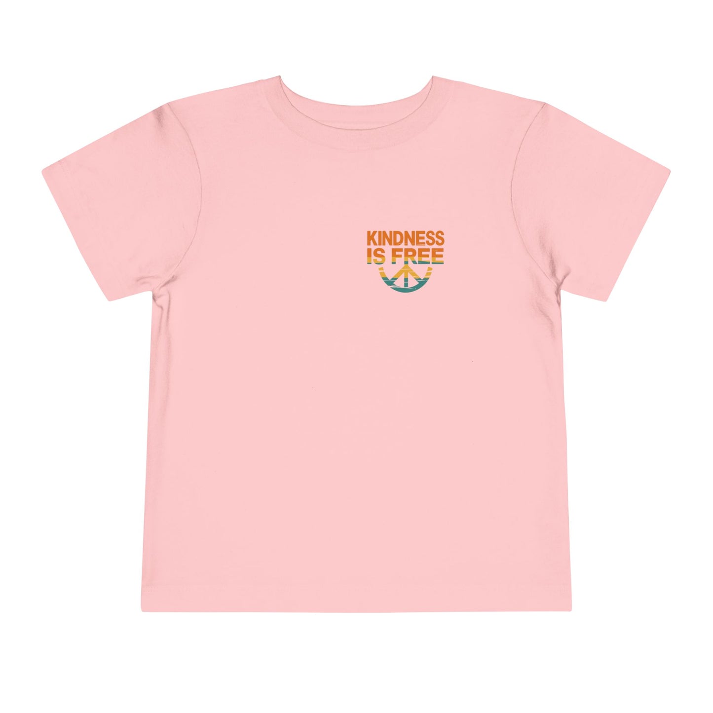 Toddler Short Sleeve Tee - Kindness Is Free Peace Design