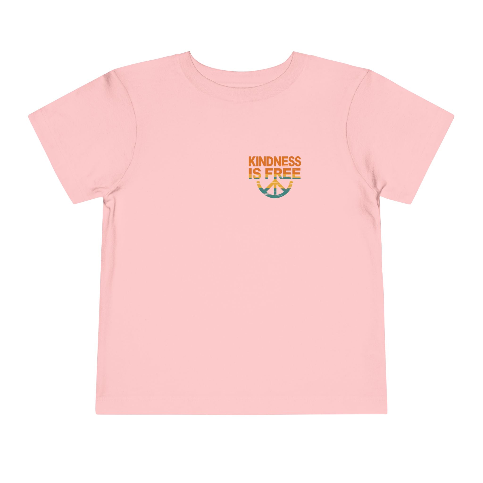 Toddler Short Sleeve Tee - Kindness Is Free Peace Design