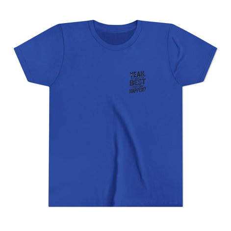 Youth T‑Shirt “Yeah, But What’s the Best That Can Happen?” — Inspirational Graphic Tee