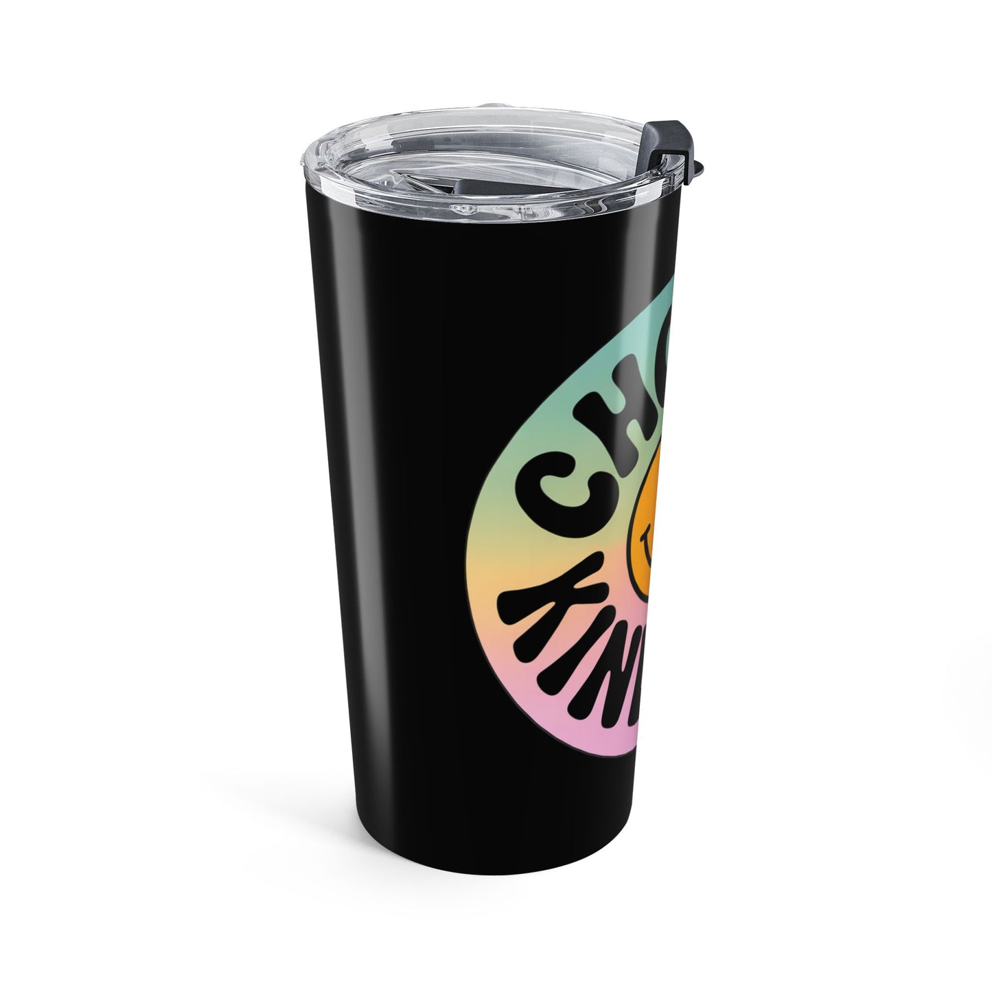 Black Choose Kindness Tumblers – 20oz Travel Mugs for Positive Vibes