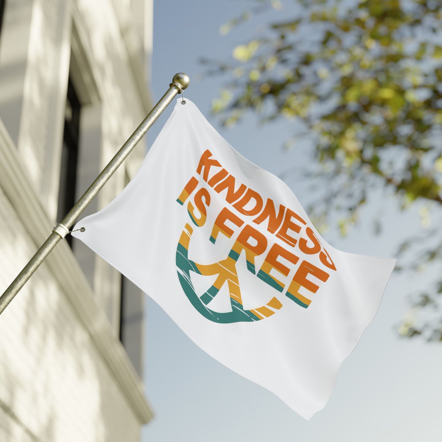 Peaceful Kindness Double Sided Flag