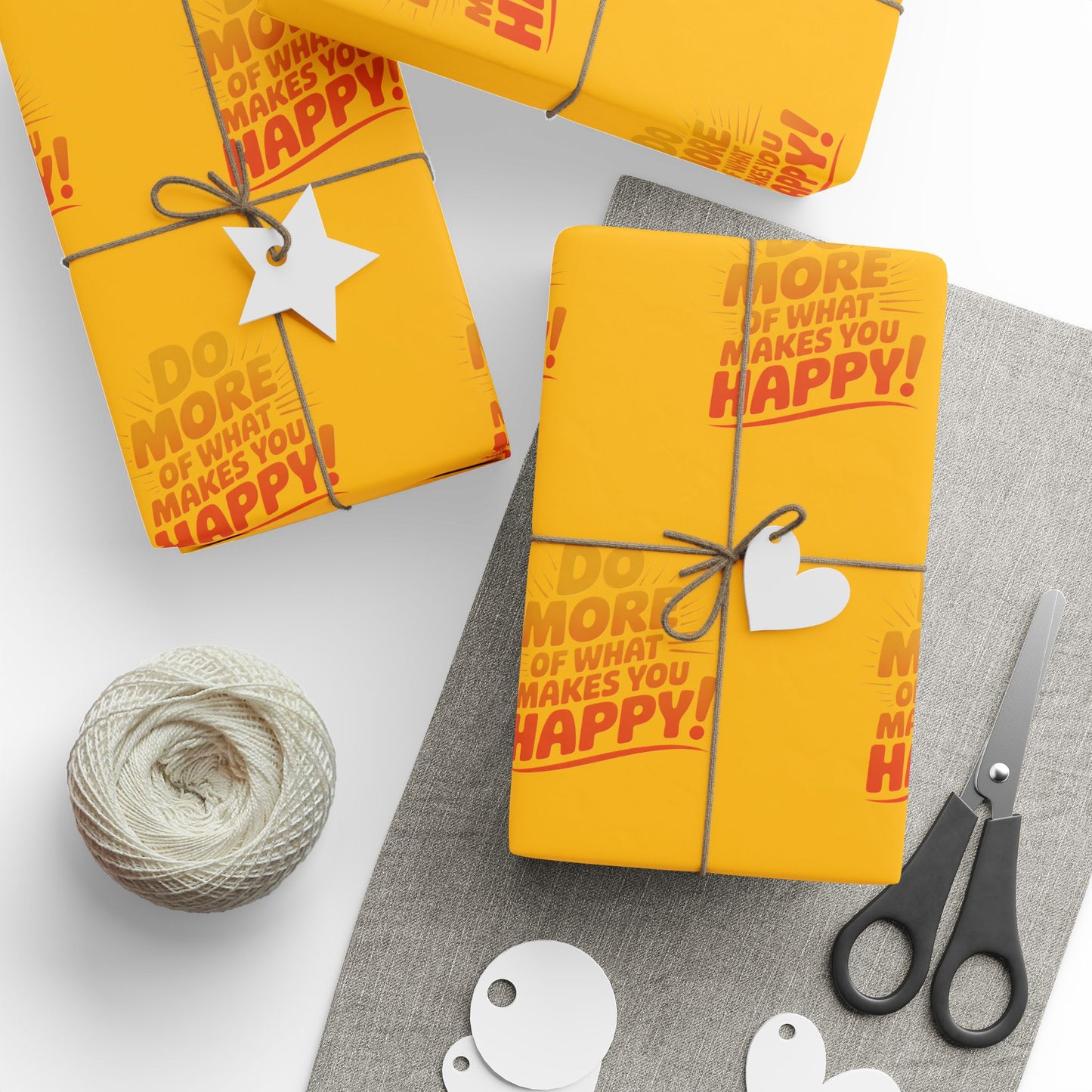 Wrapping Paper — 'Do More of What Makes You Happy' Gift Wrap