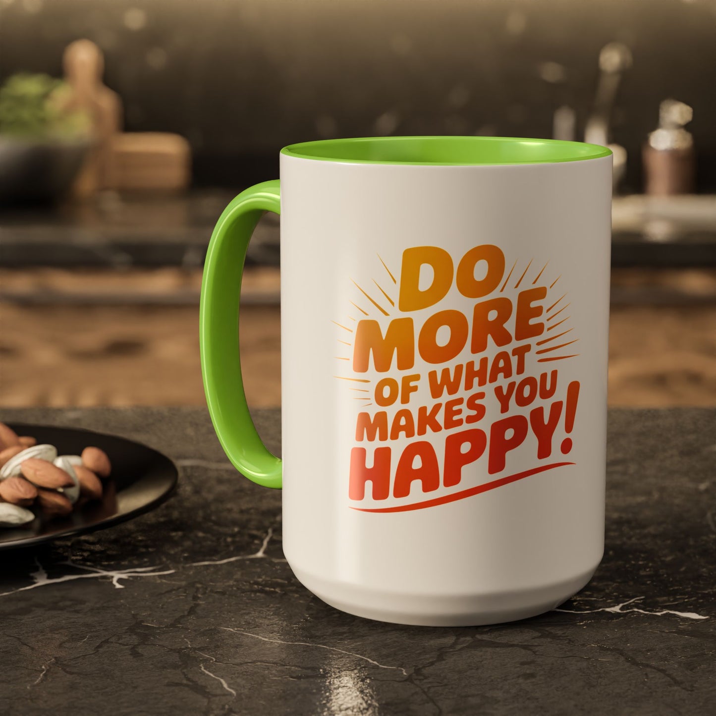 Do More of What Makes You Happy Mug — Colorful 11oz/15oz Ceramic Coffee Cup