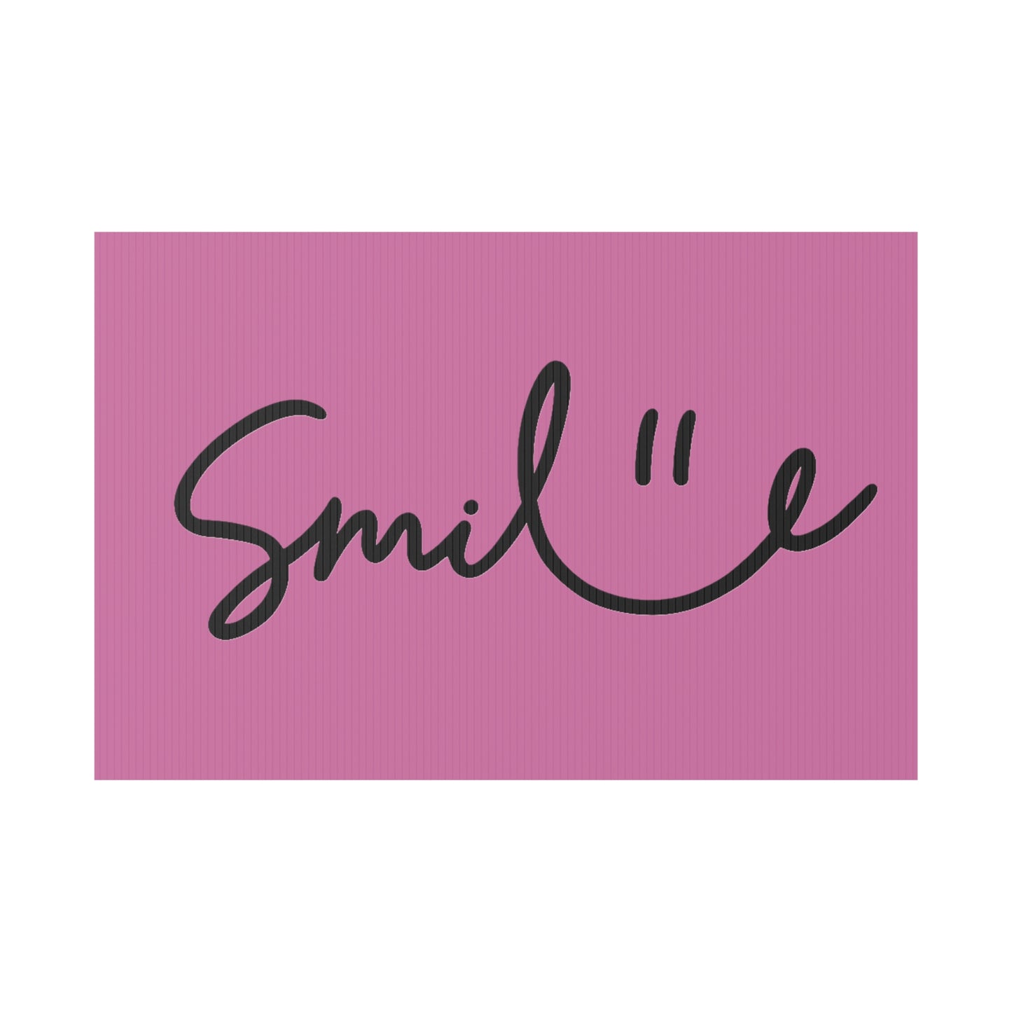 Light Pink Smile Yard Sign