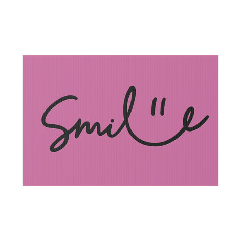 Light Pink Smile Yard Sign