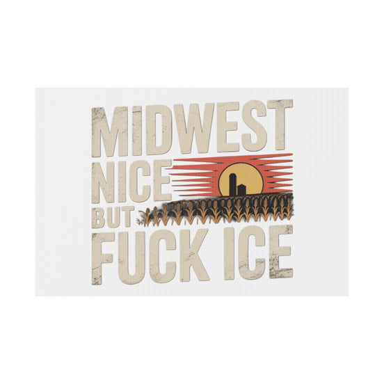 Midwest Nice But Fuck Ice Farmhouse Sunset Design