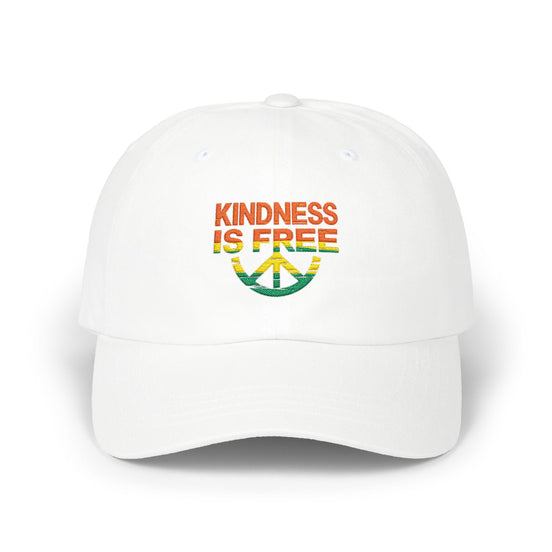 "Kindness Is Free" Peace Sign Embroidered Hat