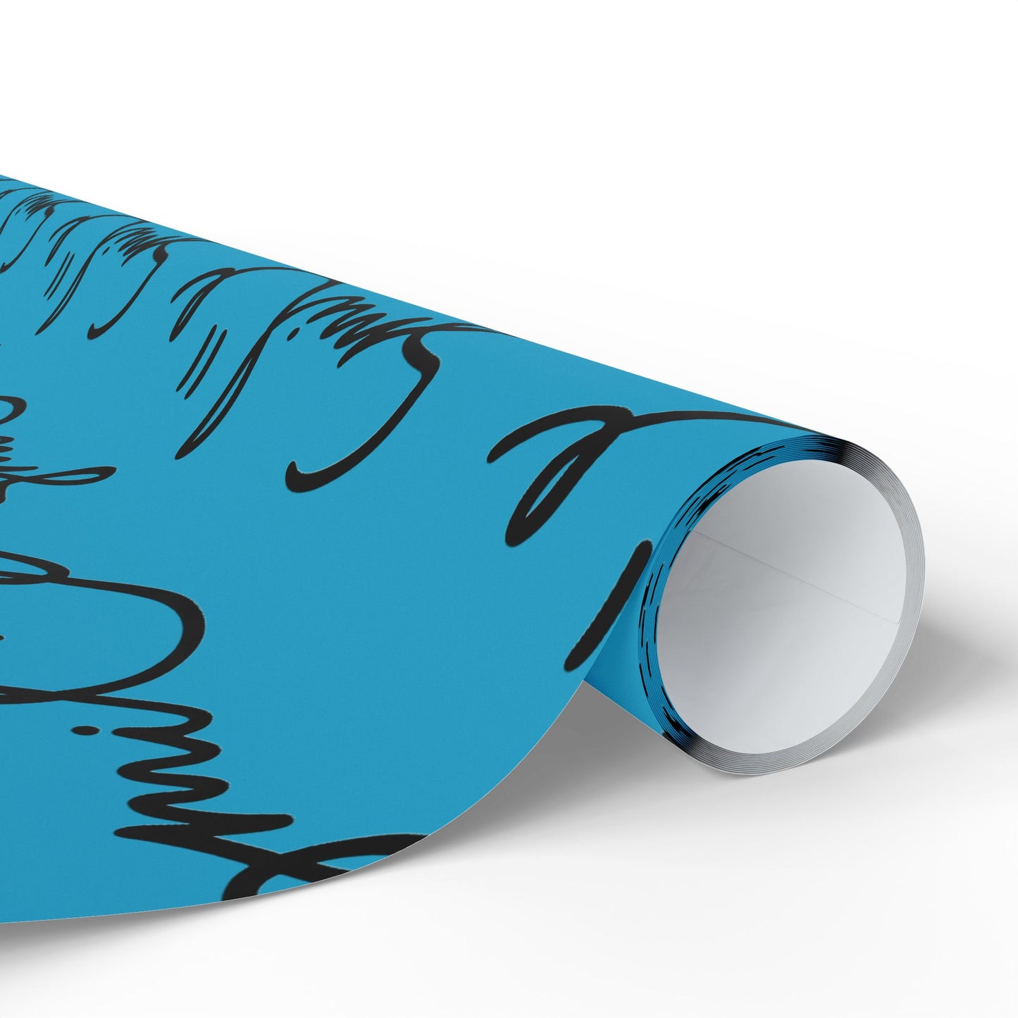 Turquoise Smile Stylish Gift Wrapping Paper for Any Occasion
