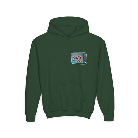 Youth Hooded Sweatshirt - Stay Cool Graphic