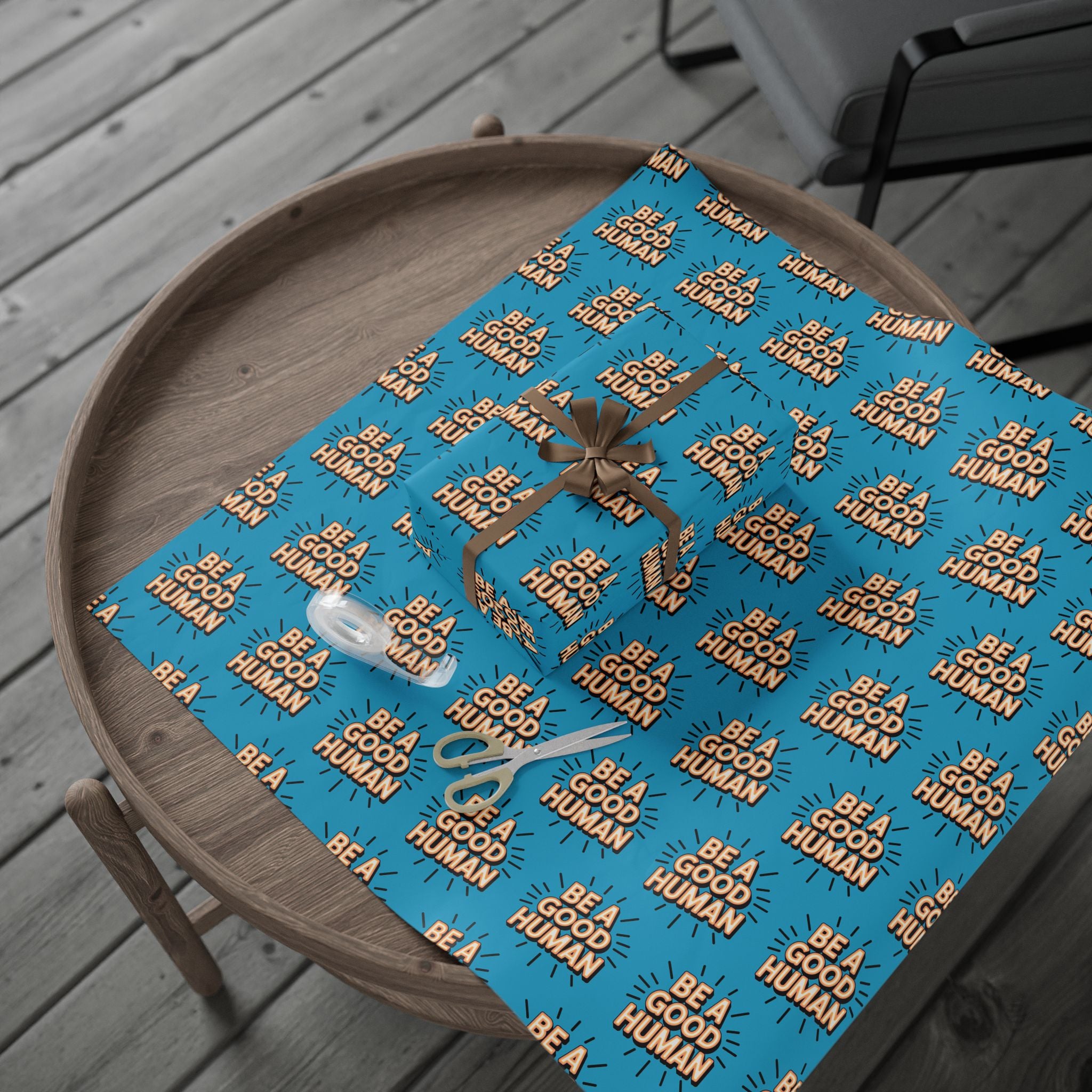 Be a Good Human Gift Wrap (Single Roll)