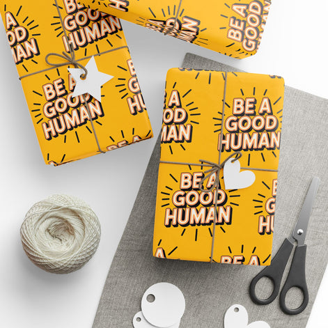 Be a Good Human Gift Wrap (Single Roll)