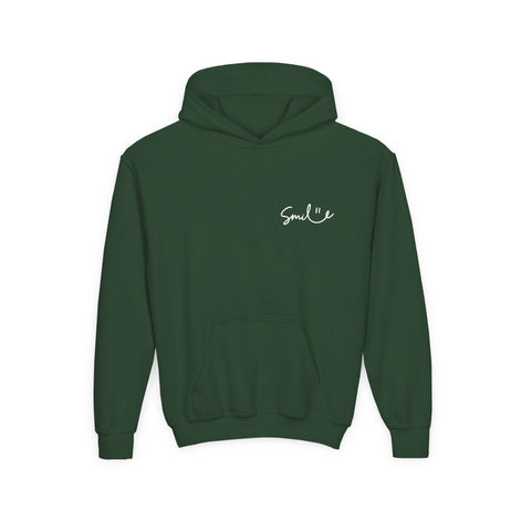 Smile Youth Hoodie - Cozy Heavy Blend Sweatshirt for Kids