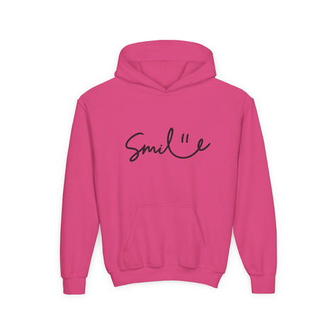 Smile Youth Heavy Blend Hoodie - Cozy, Cheerful Sweatshirt for Kids