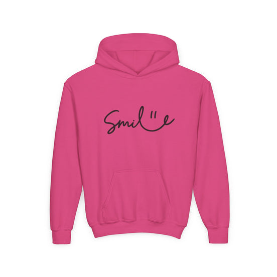 Smile Youth Heavy Blend Hoodie - Cozy, Cheerful Sweatshirt for Kids