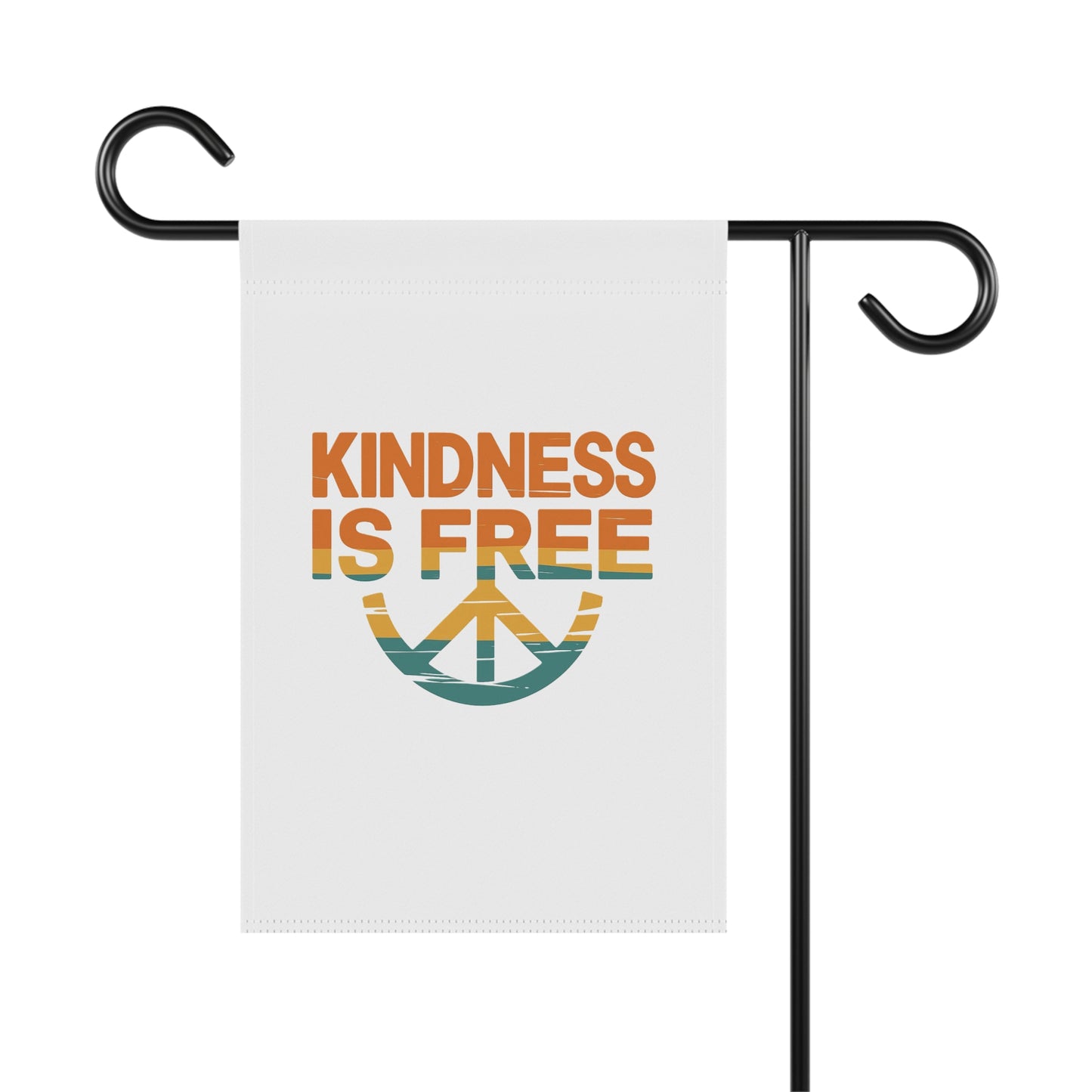 Garden & House Banner - 'Kindness is Free' Peace Sign Décor
