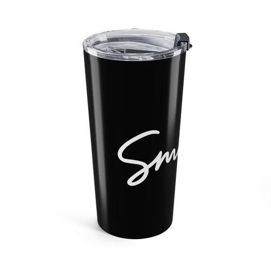 Black/White Smile 20oz Tumbler - Customizable Drinkware for Every Occasion
