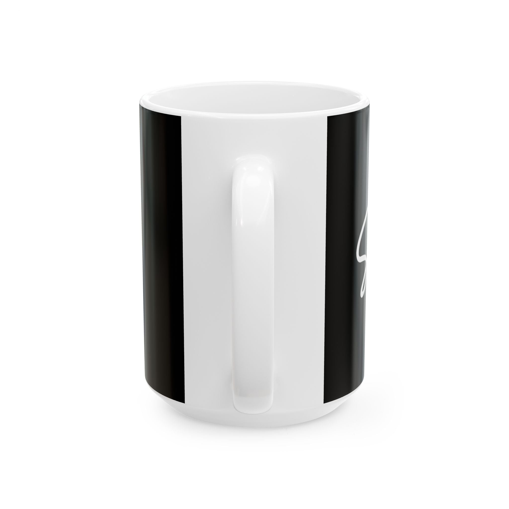 Black/White Smile Ceramic Coffee Mug - 11oz & 15oz