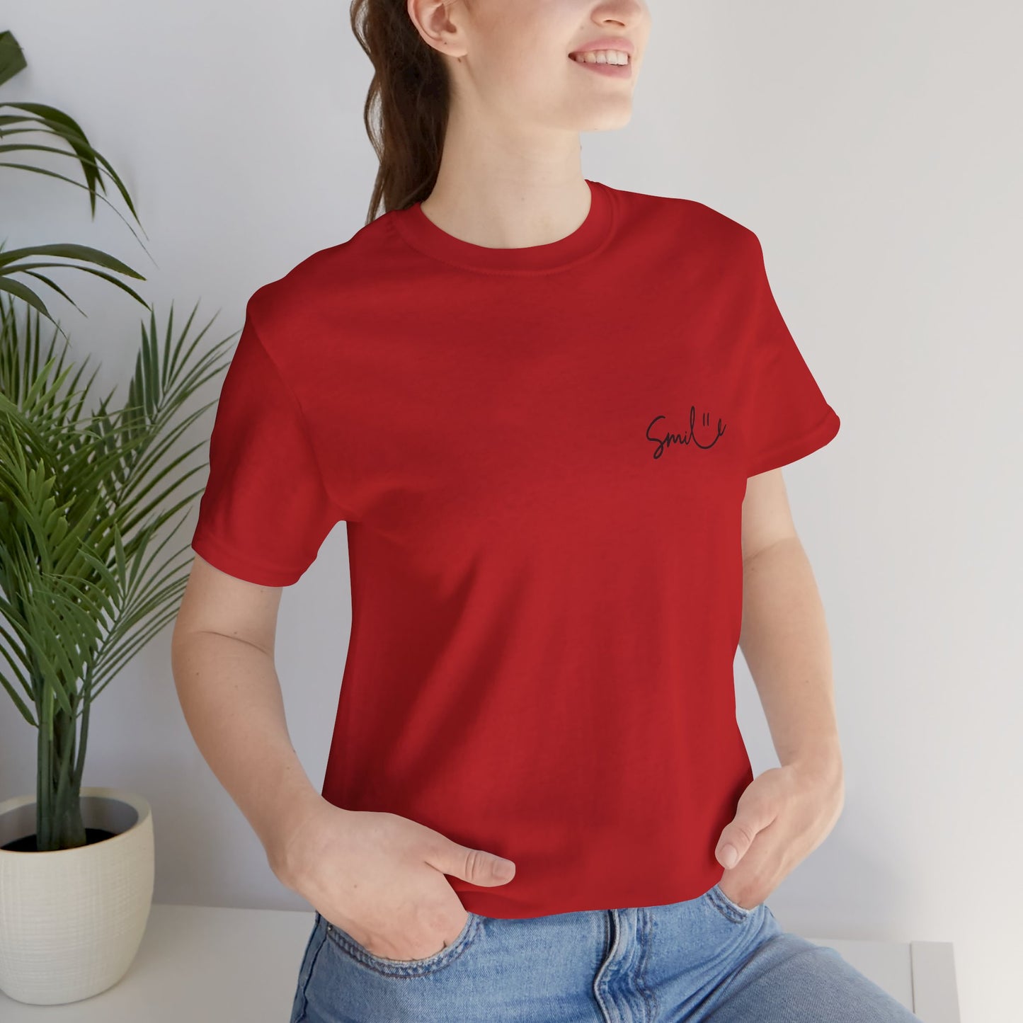 Smile Unisex Short Sleeve Tee - Soft, Casual Shirt for Everyday Wear