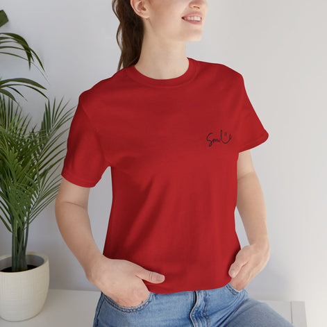 Smile Unisex Short Sleeve Tee - Soft, Casual Shirt for Everyday Wear