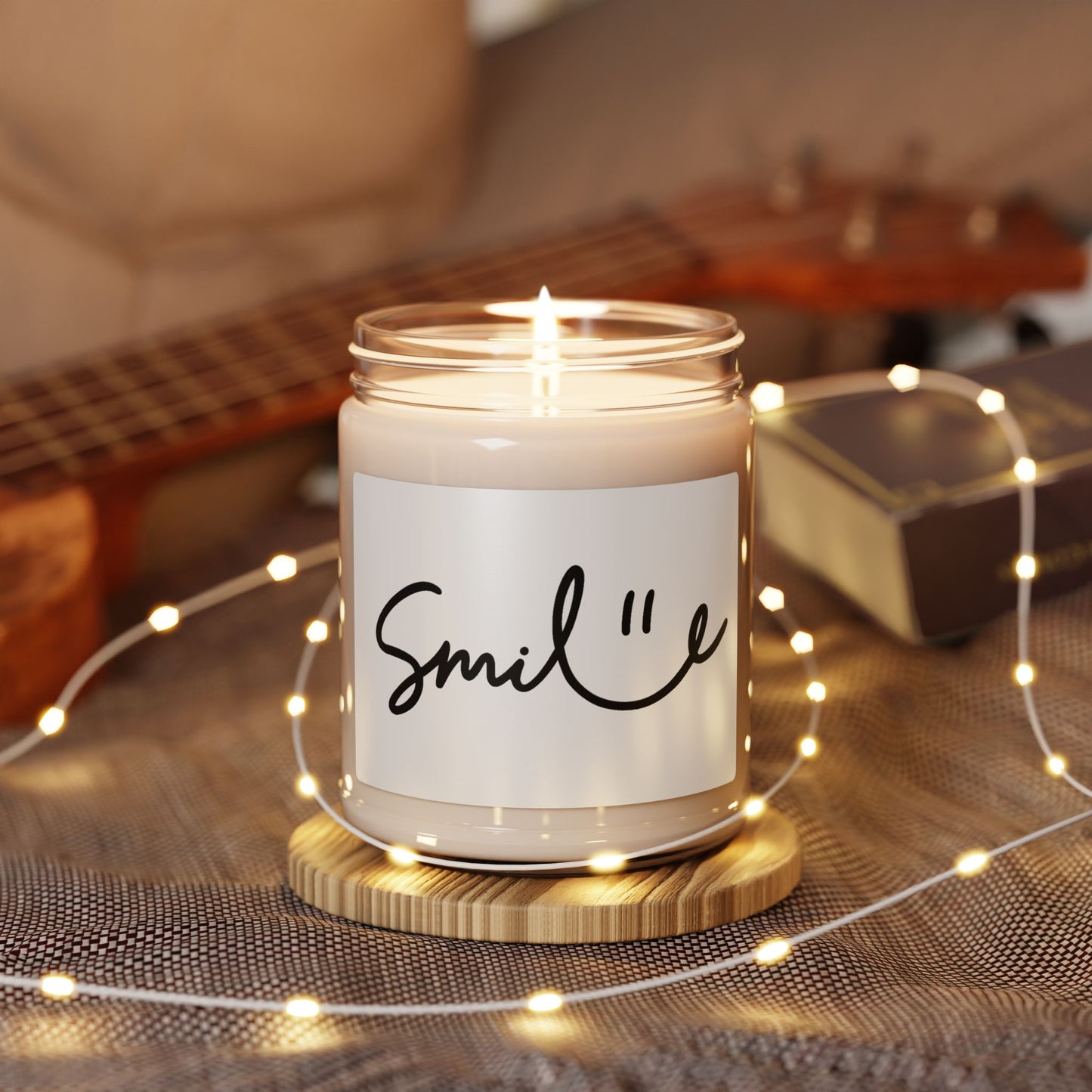 Smile Scented Soy Candle - 9oz Aromatherapy Comfort