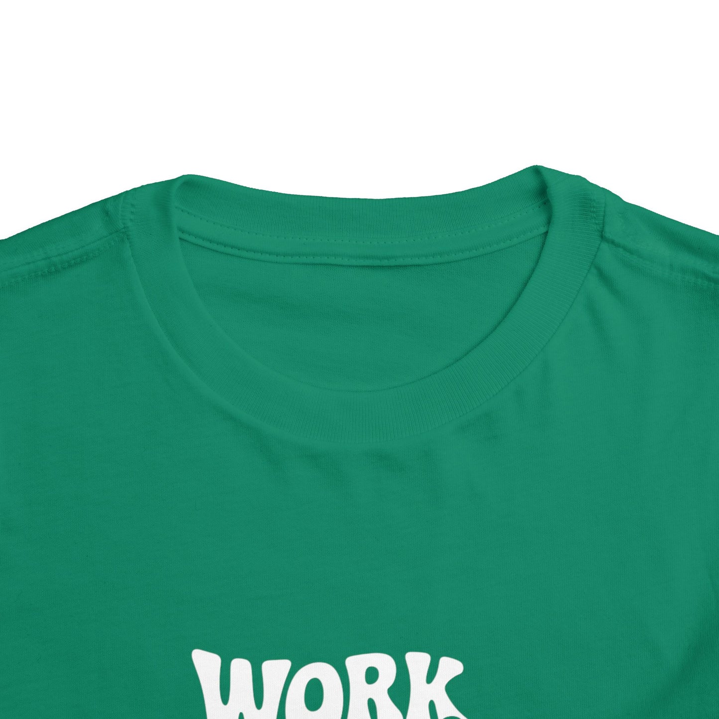 Toddler Tee — "Work Hard and Be Nice to People" Graphic Shirt
