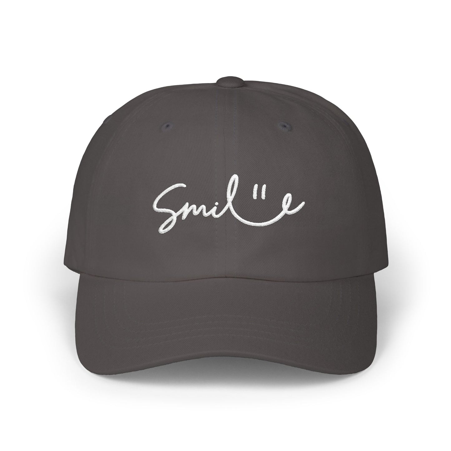 Smile Dad Cap — Embroidered Smile Face Baseball Hat