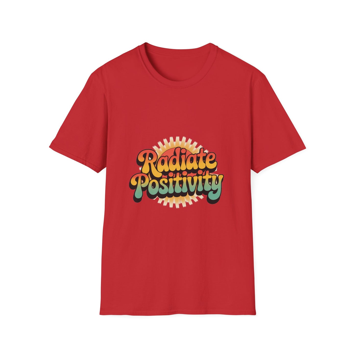 Radiate Positivity Unisex Softstyle T-Shirt - Feel Good Vibes