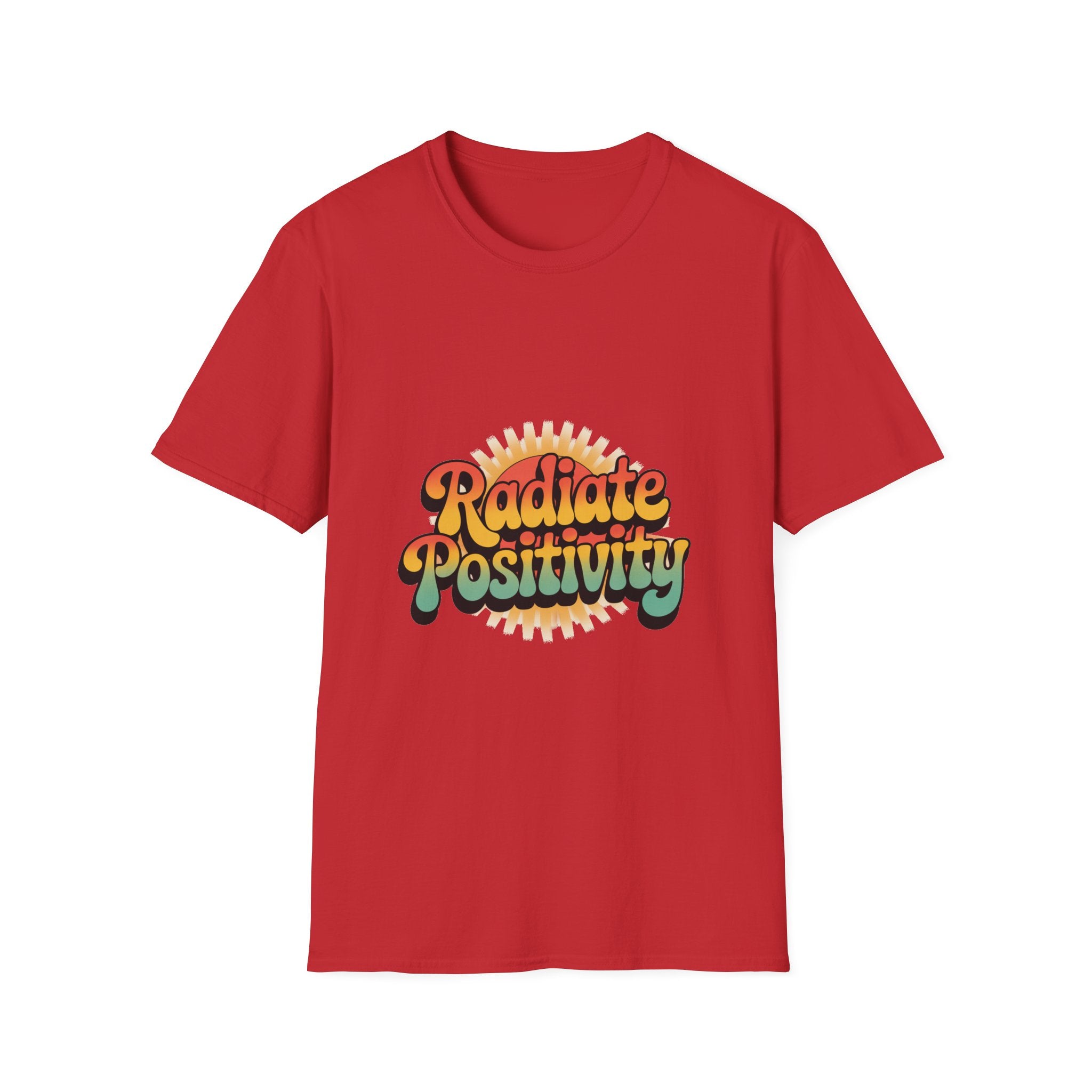 Radiate Positivity Unisex Softstyle T-Shirt - Feel Good Vibes