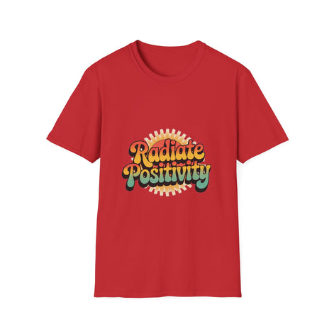 Radiate Positivity Unisex Softstyle T-Shirt - Feel Good Vibes
