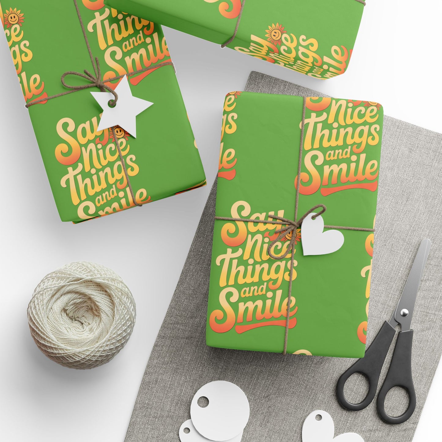 Say Nice Things and Smile Wrapping Paper