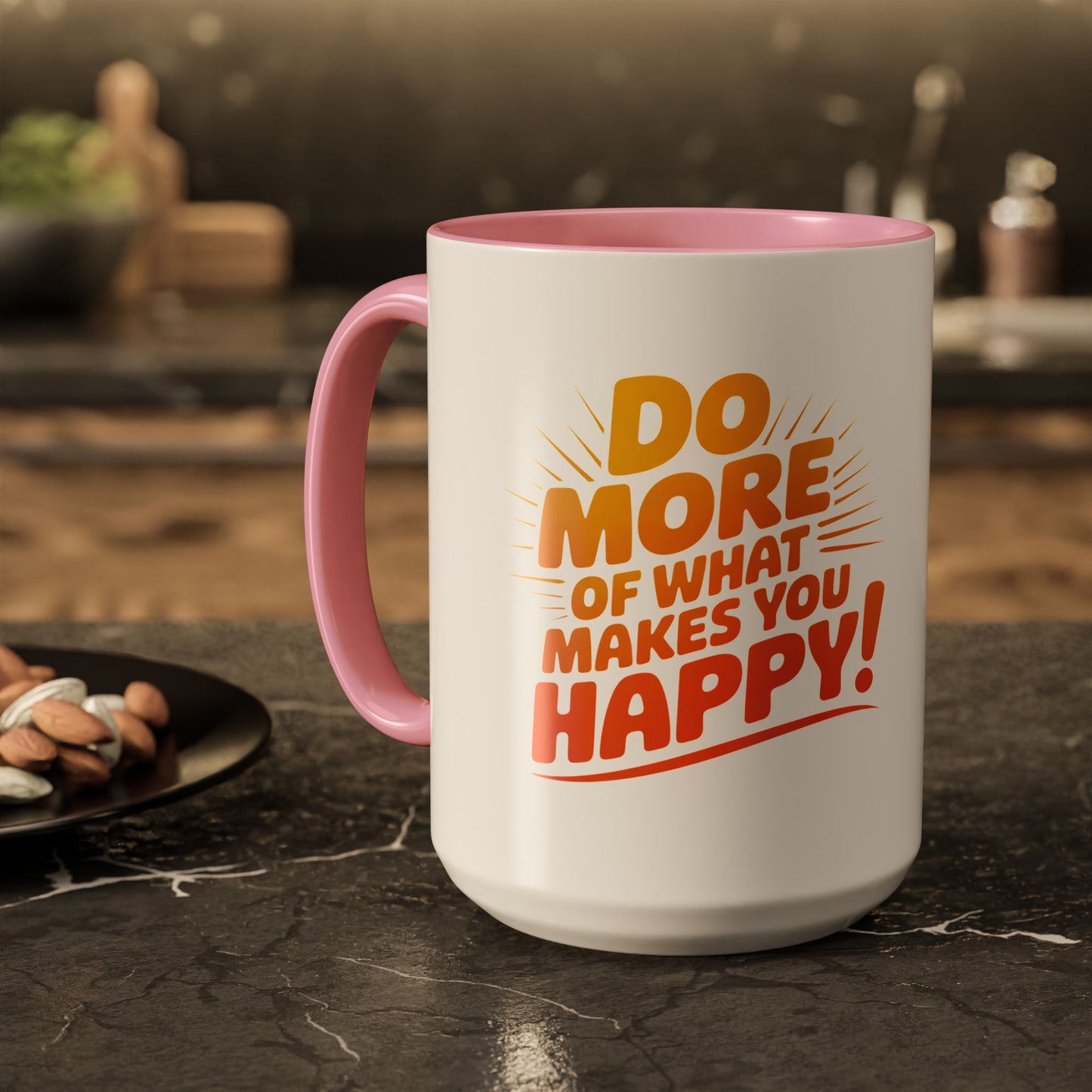 Do More of What Makes You Happy Mug — Colorful 11oz/15oz Ceramic Coffee Cup