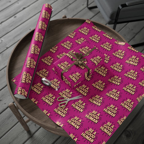 Be a Good Human Gift Wrap (Single Roll)