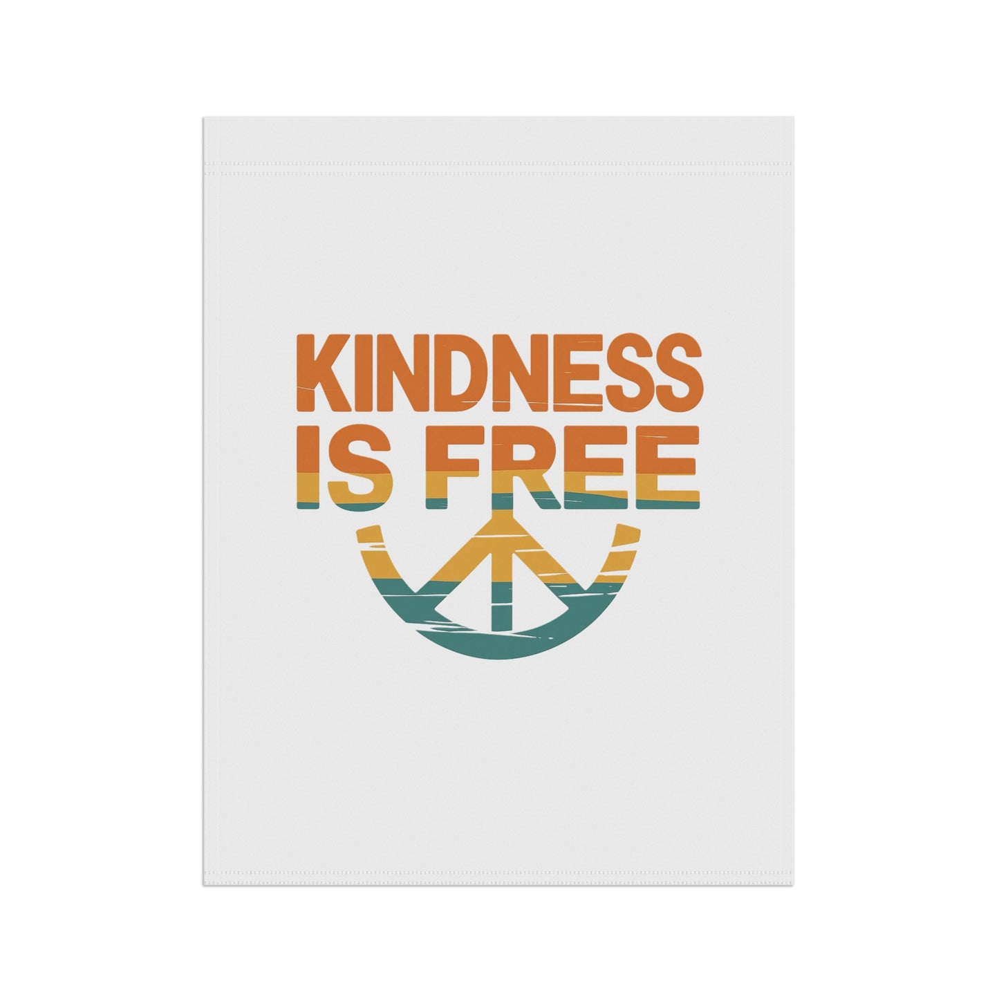 Garden & House Banner - 'Kindness is Free' Peace Sign Décor