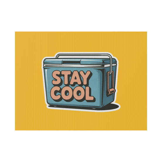 Stay Cool Plastic Yard Sign for Summer Events