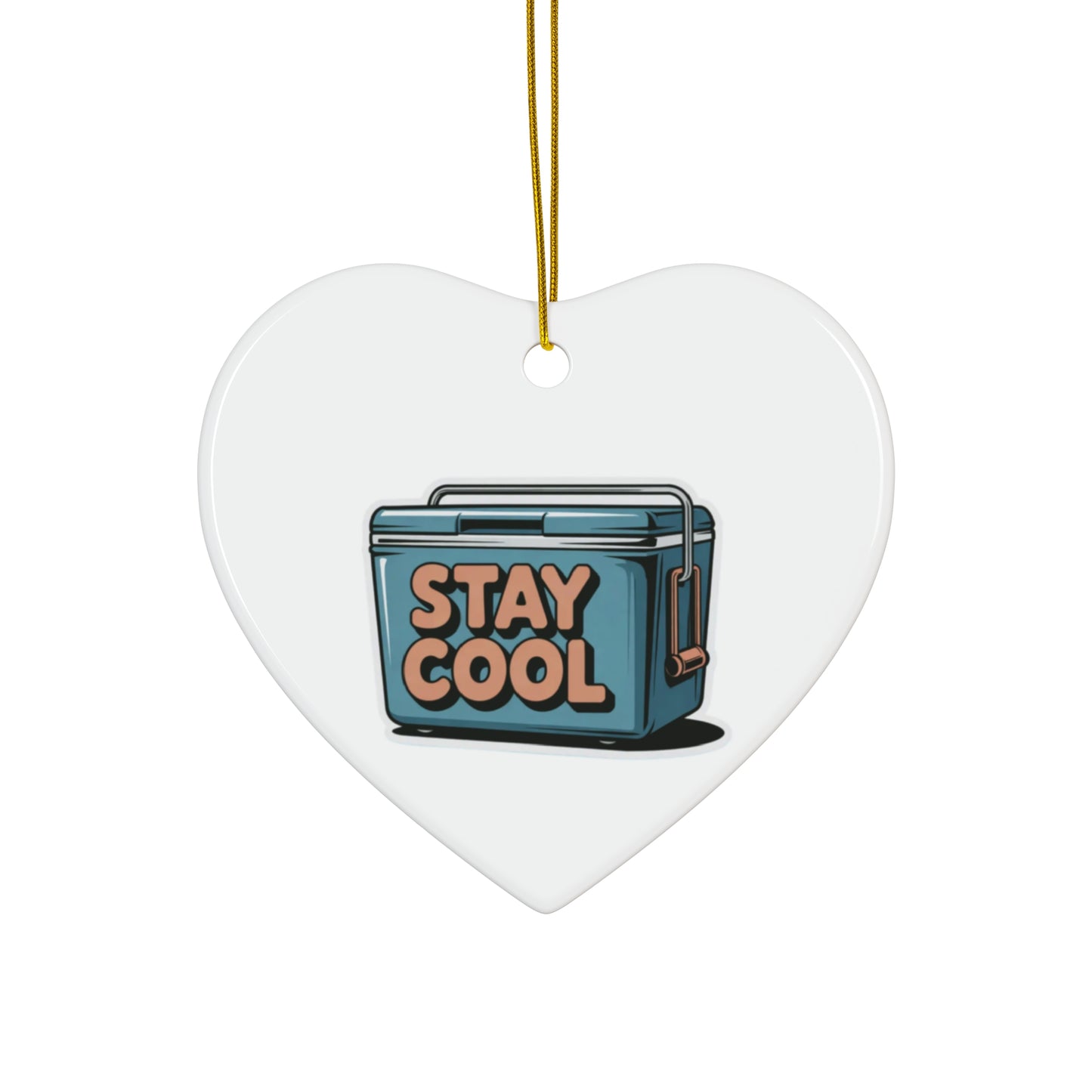 Stay Cool Ceramic Ornaments - Fun Holiday Decorations