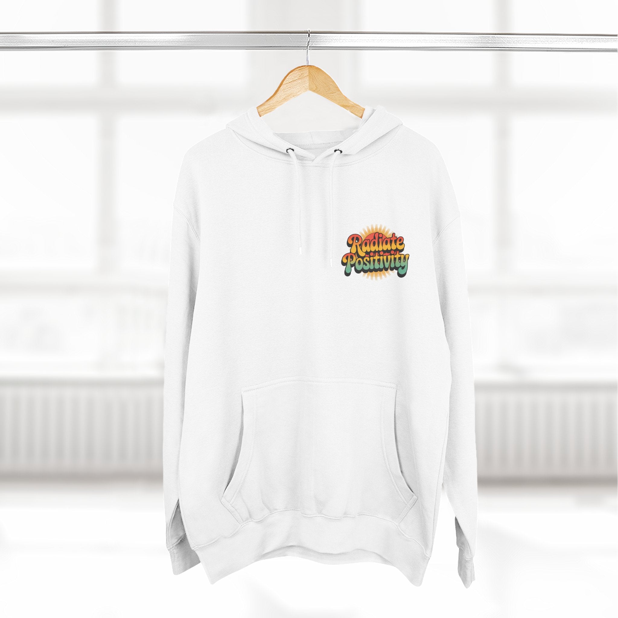 Radiate Positivity Three-Panel Fleece Hoodie