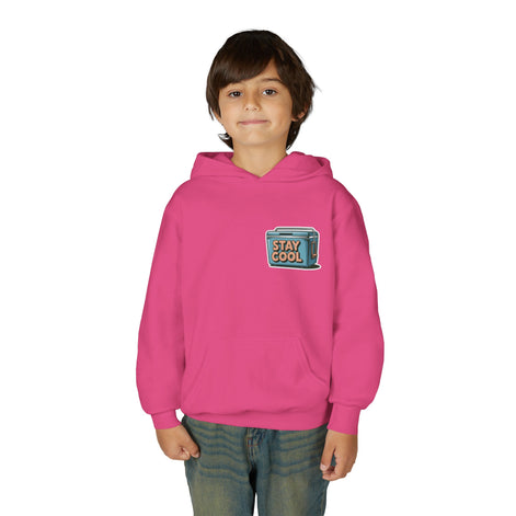 Youth Hooded Sweatshirt - Stay Cool Graphic