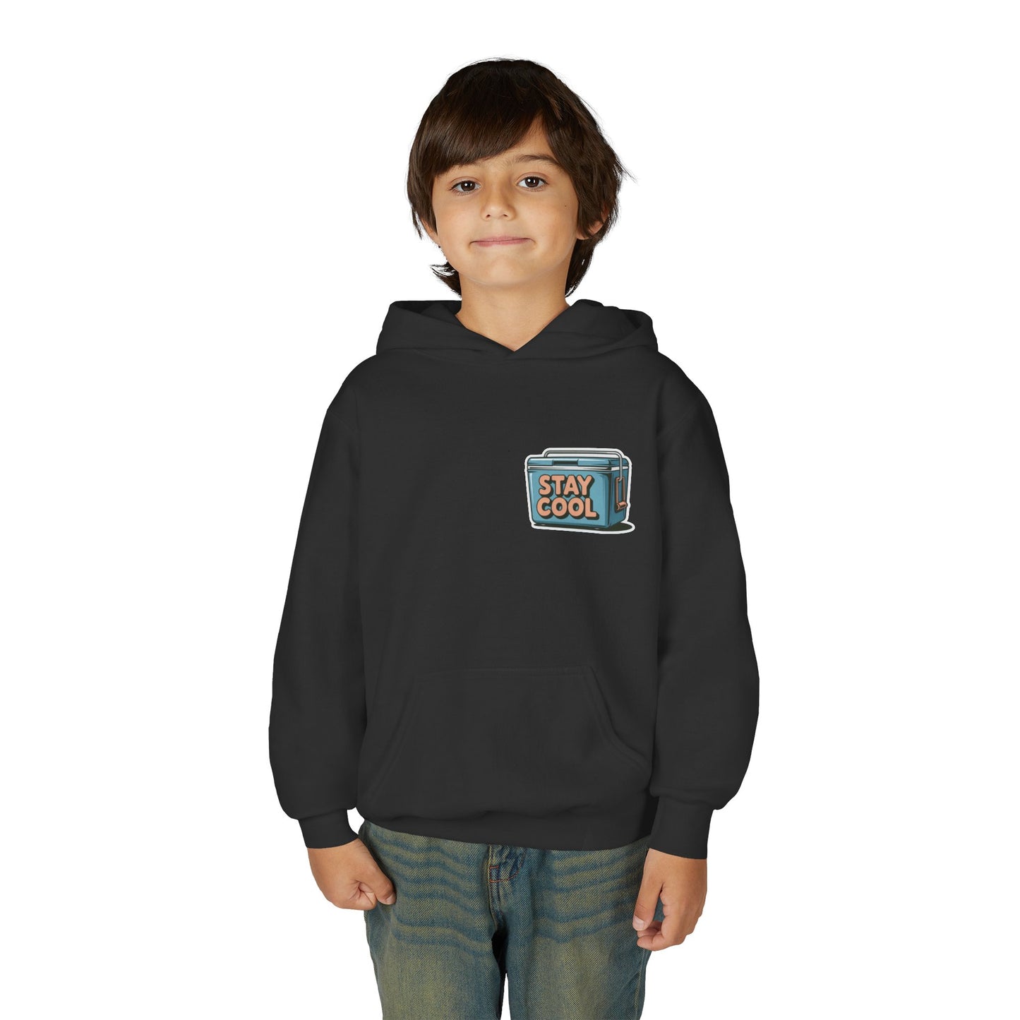 Youth Hooded Sweatshirt - Stay Cool Graphic