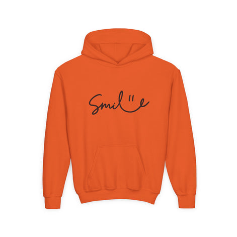 Smile Youth Heavy Blend Hoodie - Cozy, Cheerful Sweatshirt for Kids