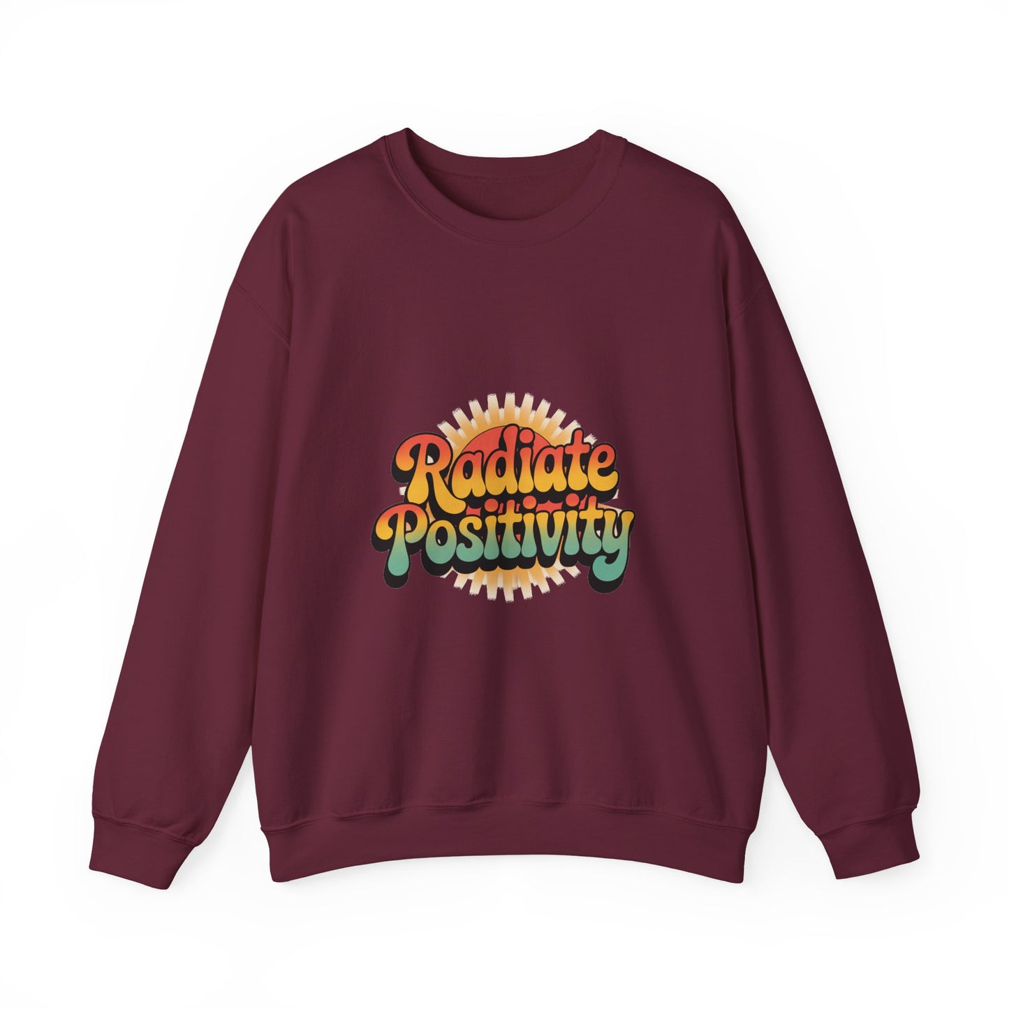 Radiate Positivity Unisex Heavy Blend Crewneck Sweatshirt