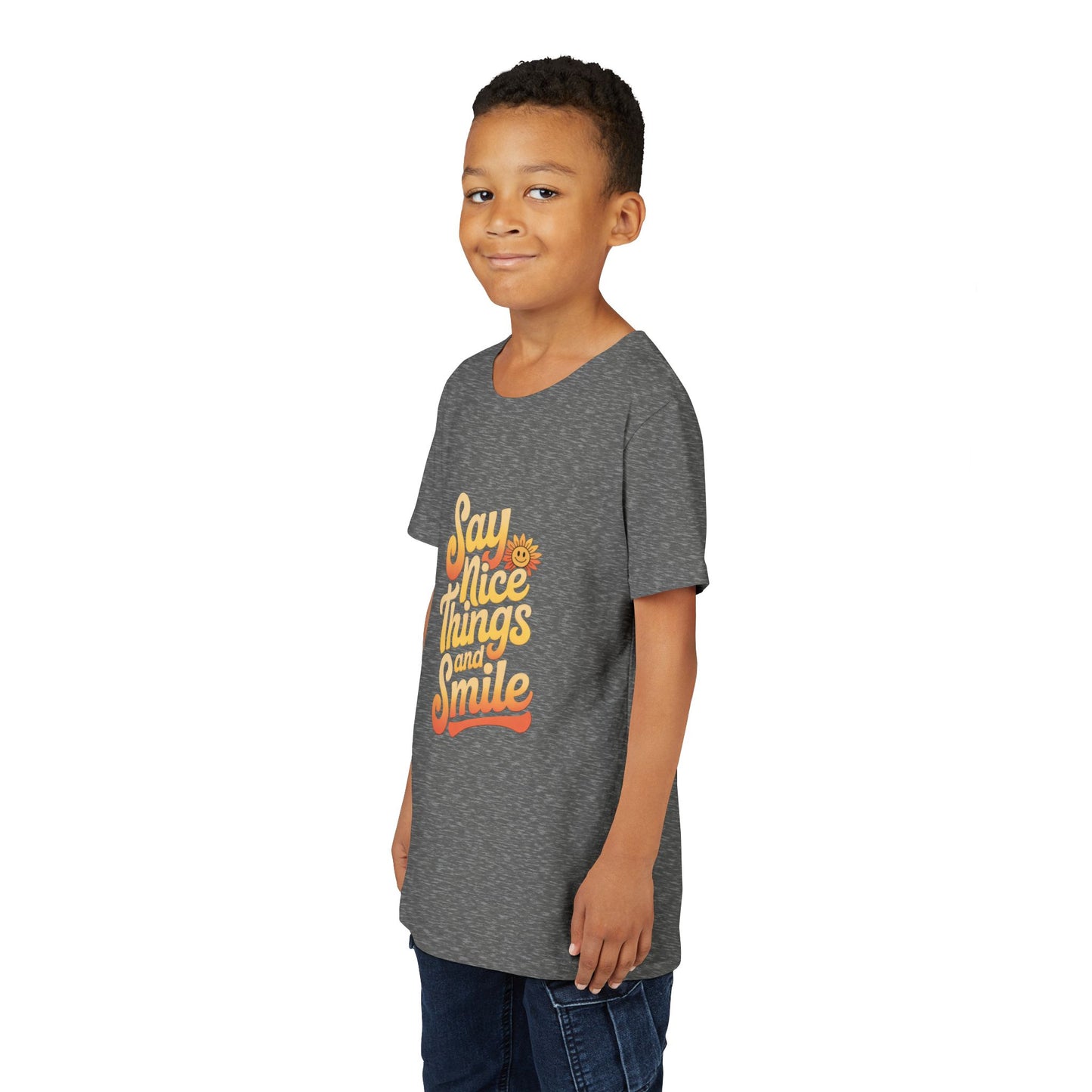 Say Nice Things Youth Tee - Positive Vibe Short Sleeve Shirt
