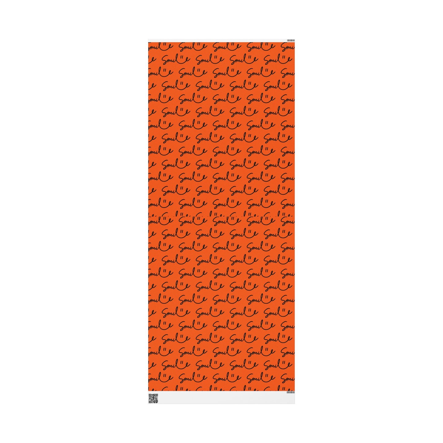 Orange/Black Smile Stylish Gift Wrapping Paper for Any Occasion