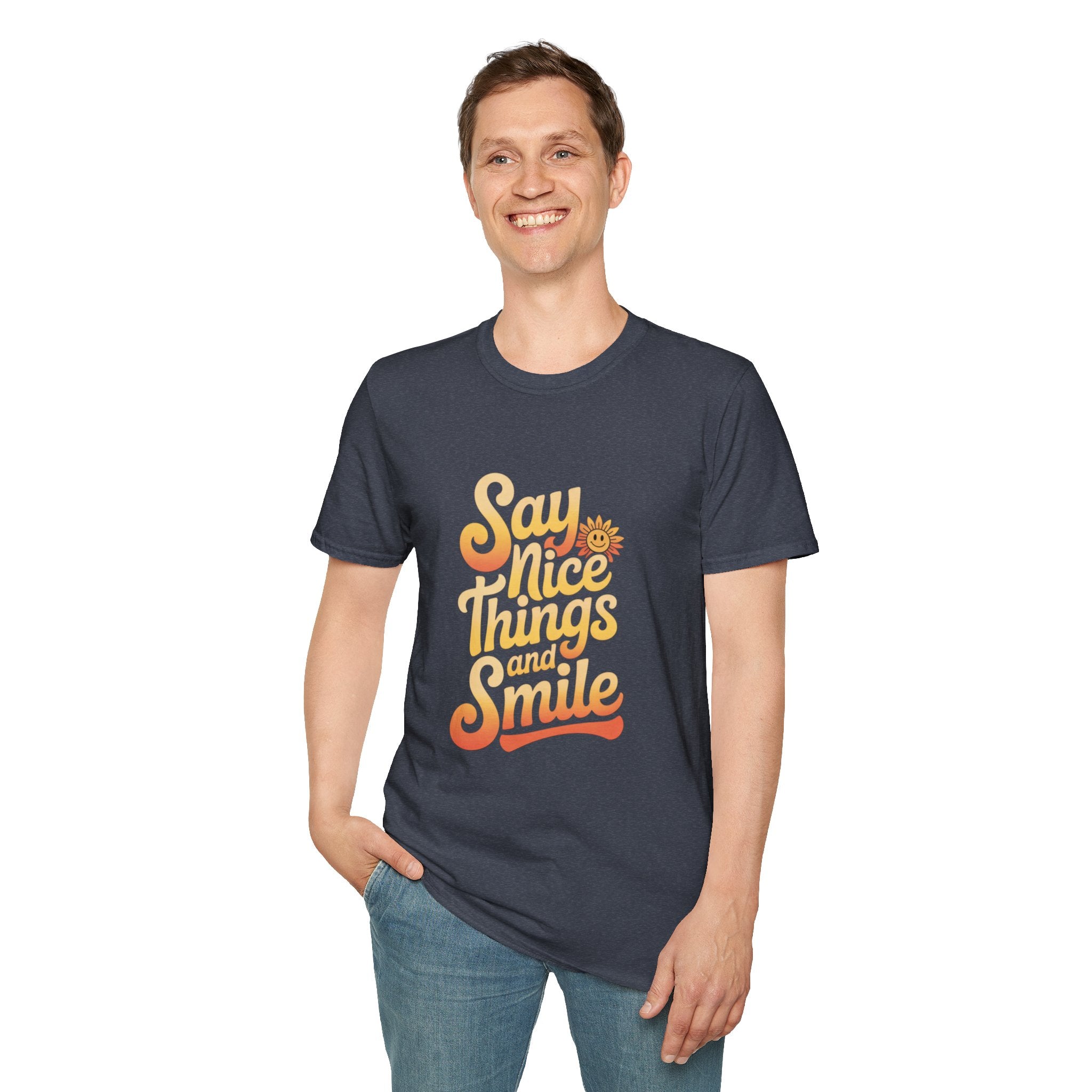 Positive Vibes Unisex Softstyle T-Shirt - 