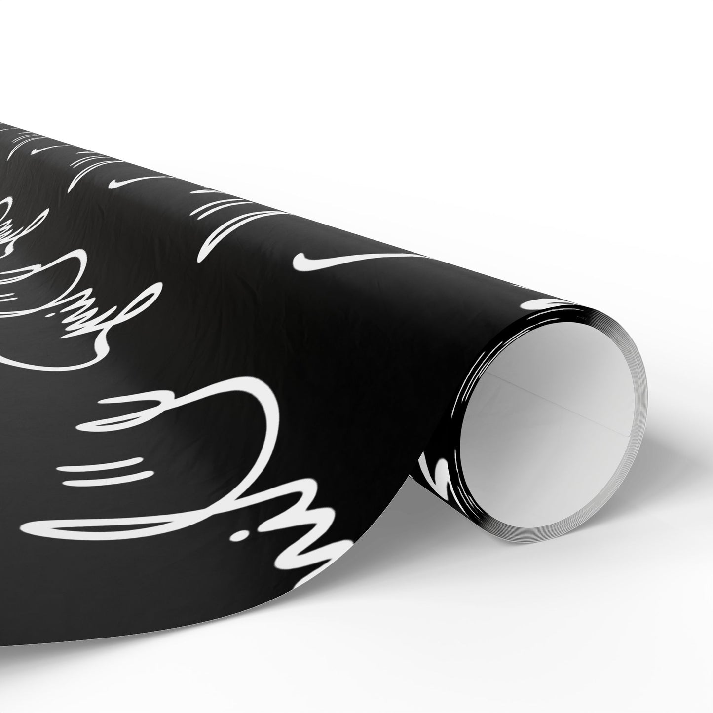 Black/White Smile Stylish Gift Wrapping Paper for Any Occasion