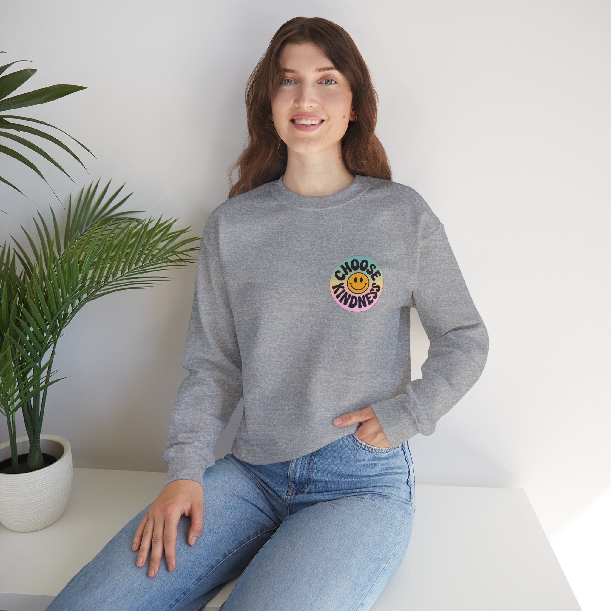 Choose Kindness Unisex Crewneck Sweatshirt - Positive Vibes Apparel