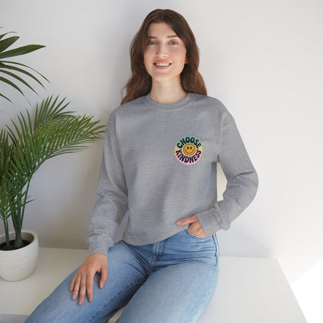 Choose Kindness Unisex Crewneck Sweatshirt - Positive Vibes Apparel
